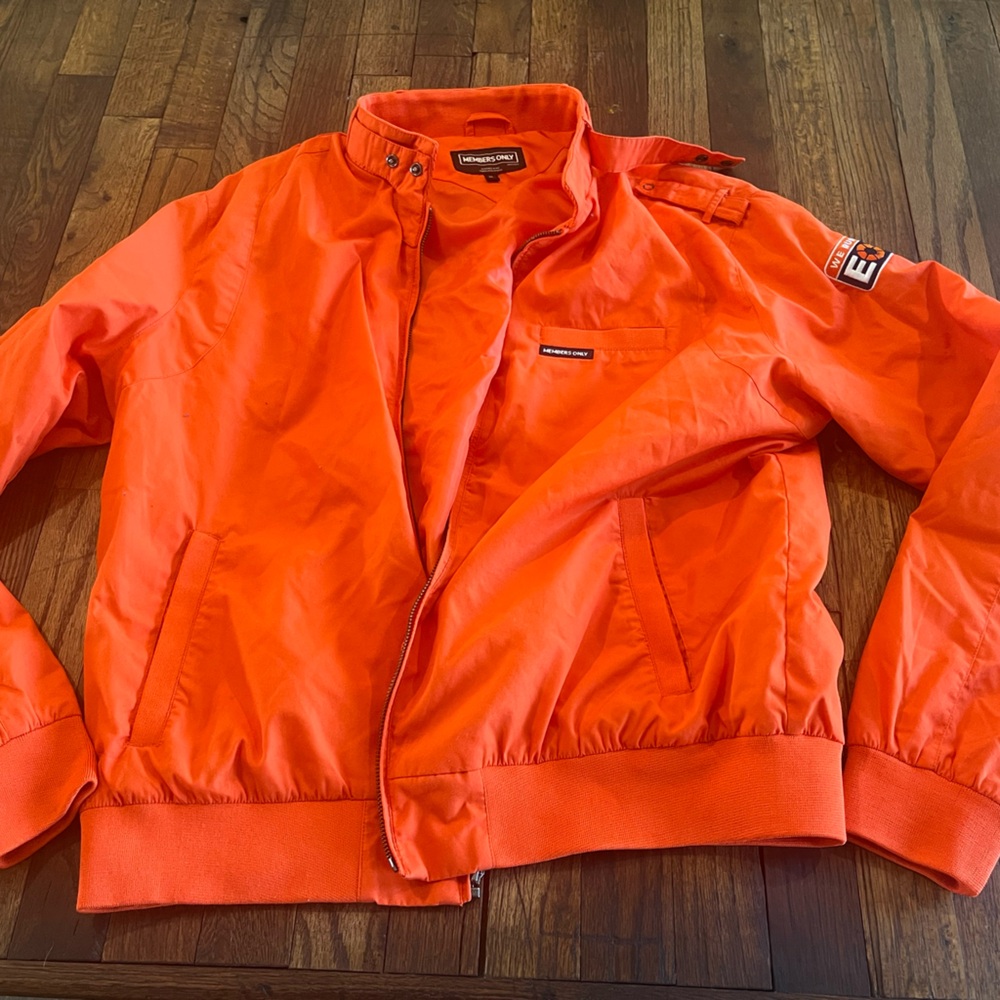 Members Only Vibrant Orange Jacket